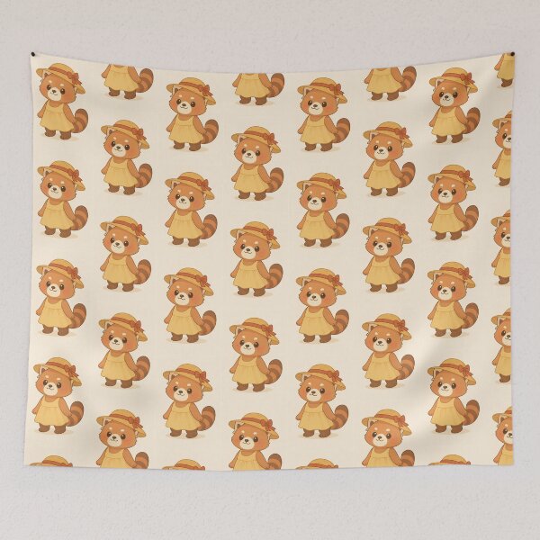 Item preview, Cute Summer Red Panda Illustration designed and sold by FawnNuage.