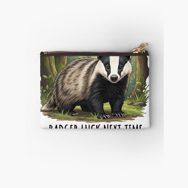 Item preview, Badger Luck Next Time Cute Woodland Animal designed and sold by Owcomm.