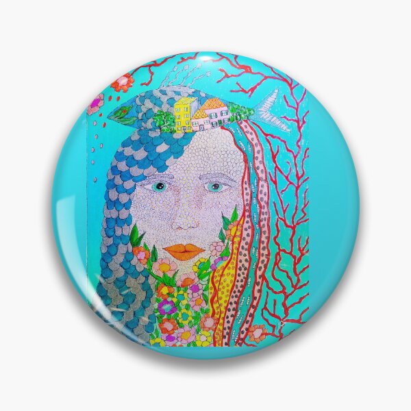 Artikelvorschau, Abstraktes blaues Meer Porträt entworfen und verkauft von MARYA.ART.