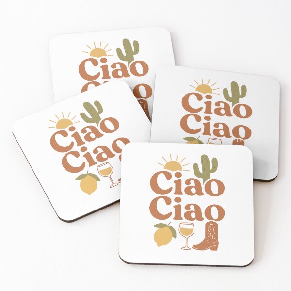 Item preview, Ciao Ciao – Euro Summer Lemon Wine Aesthetic Tee designed and sold by SunCoThreads.