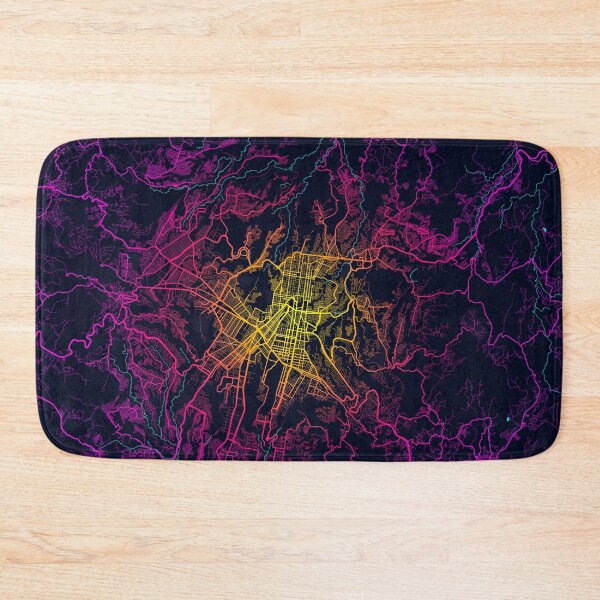 Item preview, Guatemala City Map - Neon designed and sold by deMAP.