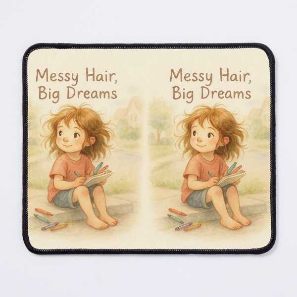Item preview, Messy Hair Big Dreams designed and sold by mokato.