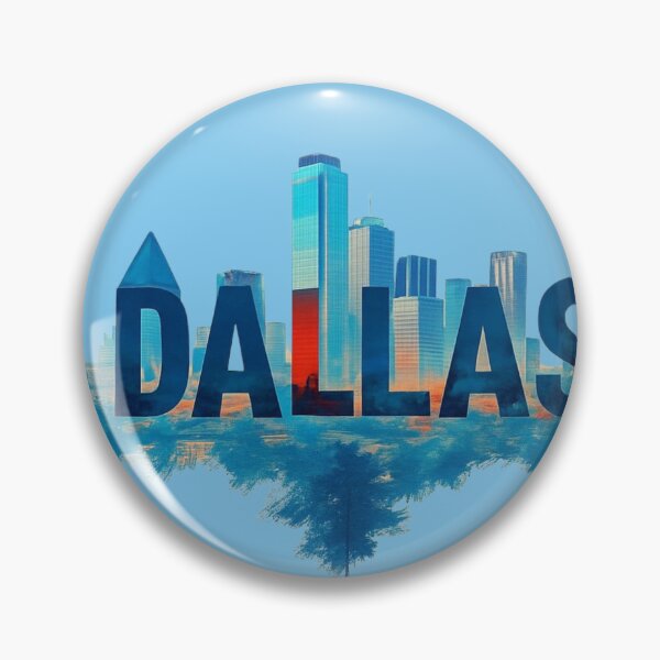 Item preview, Dallas Skyline Art with Bold Text designed and sold by Rue Market.