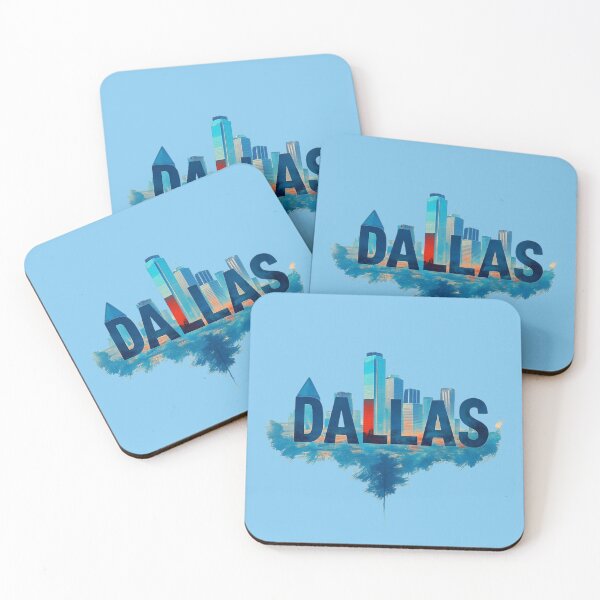 Item preview, Dallas Skyline Art with Bold Text designed and sold by Rue Market.