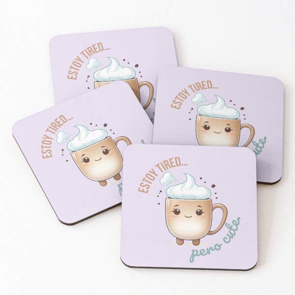 Item preview, Estoy Tired... Pero Cute – Kawaii Cafecito Mood designed and sold by Moovibe.