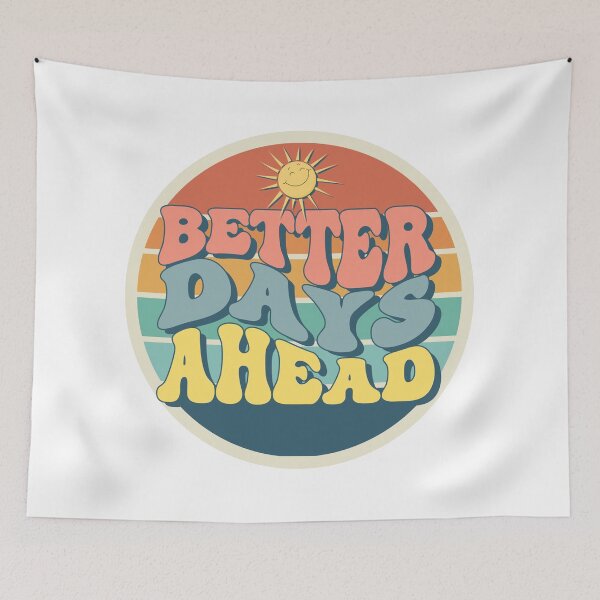 Item preview, Retro Beach Vibes – Better Days Ahead designed and sold by LauDesigns26.