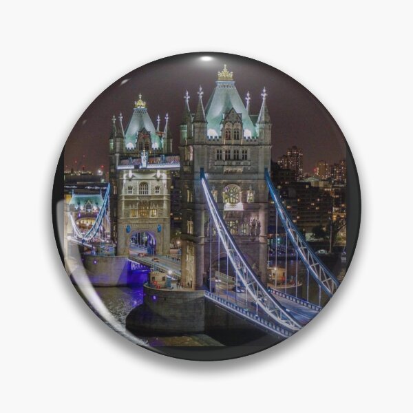 Item preview, Copy of Copy of Tower Bridge at Night - Iconic London with Bold Typography designed and sold by unikkk.
