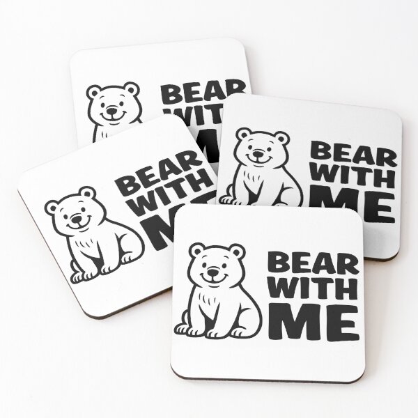 Item preview, Bear With Me – Cute Punny Bear Cartoon designed and sold by hangmeart.