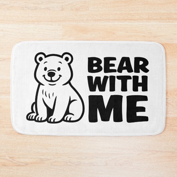 Item preview, Bear With Me – Cute Punny Bear Cartoon designed and sold by hangmeart.