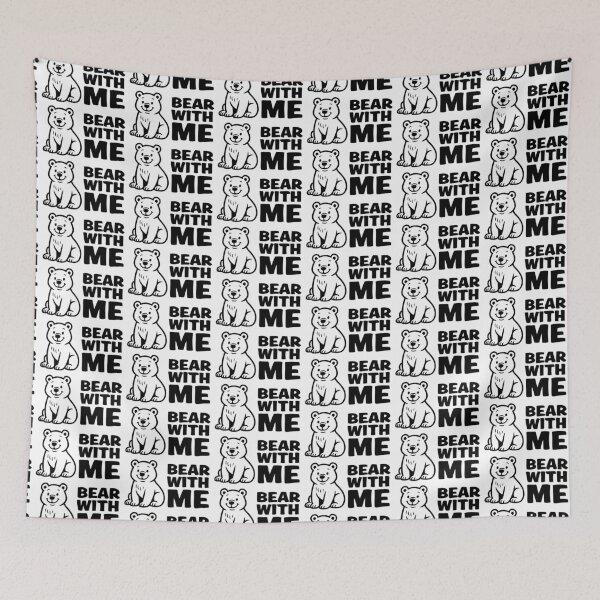 Item preview, Bear With Me – Cute Punny Bear Cartoon designed and sold by hangmeart.