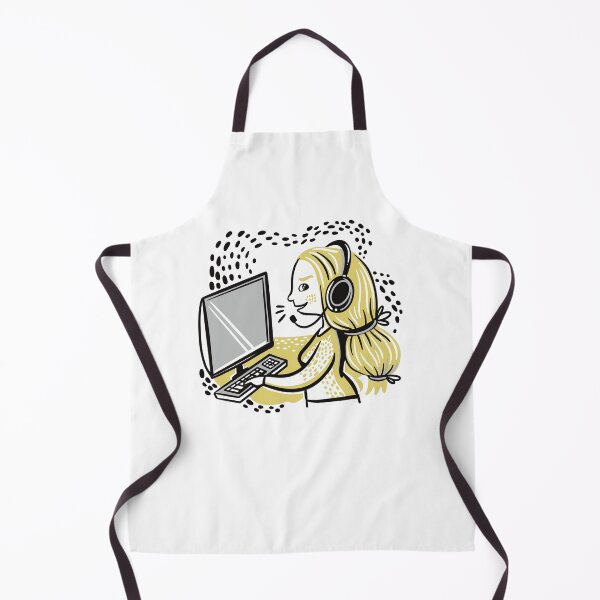 Item preview, Yellow Call Centre Woman on the phone designed and sold by jasmineberry.