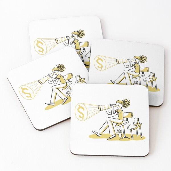 Item preview, Girl Seeking Money in Yellow designed and sold by jasmineberry.