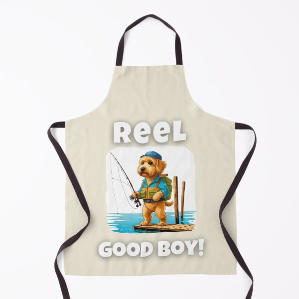 Item preview, Reel Good Boy – Cute Goldendoodle Fishing Cartoon for Dog & Outdoor Fans designed and sold by Fredster1966.