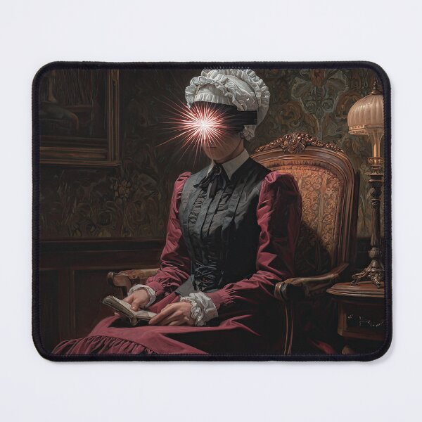 Item preview, Surrealist Victorian Woman Reading designed and sold by Shannon Hilson.
