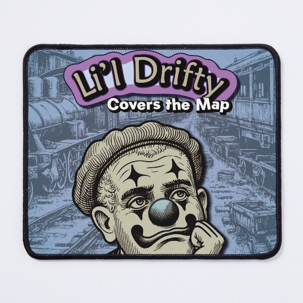 Item preview, Li'l Drifty Covers the Map designed and sold by Prankly.
