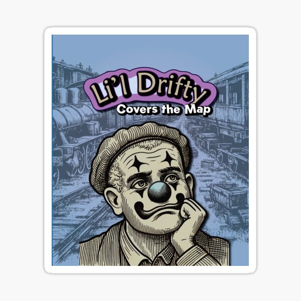 Item preview, Li'l Drifty Covers the Map designed and sold by Prankly.