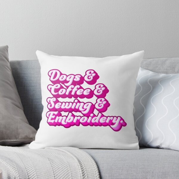 Item preview, Dogs & Coffee & Sewing & Embroidery designed and sold by jazzydevil.
