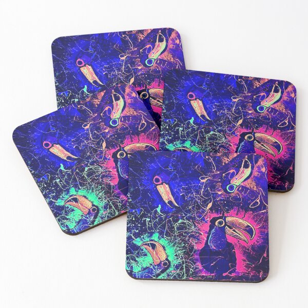 Item preview, Night toucans Blacklight style designed and sold by PGKINART.