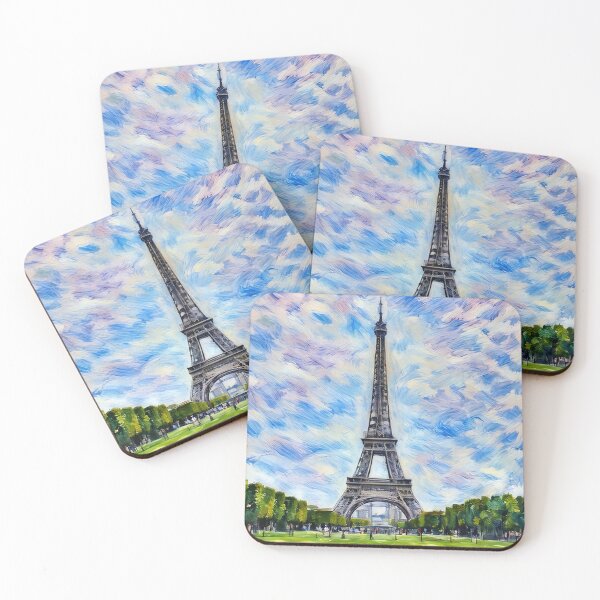 Aperçu de l'œuvre La Tour Eiffel et le Champ de Mars créée et vendue par The Wandering Bookworm.