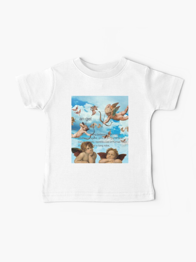 Thumbnail 1 of 2, Baby T-Shirt, Cloud Talk – Angels in Heavenly Banter designed and sold by Heavenly-Cloudz.