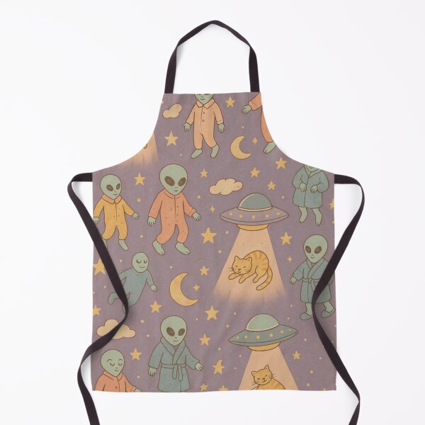 Item preview, Aliens and Cats – Sweet Dreams in Space Pattern designed and sold by Strange Comforts.