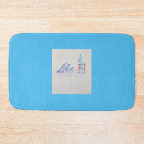 Item preview, Landscape in blue, purple, and red designed and sold by BriarThornPDX.