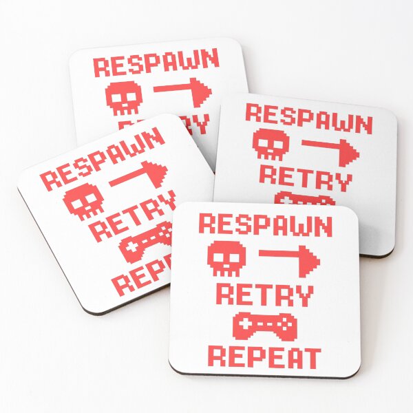 Item preview, Respawn Retry Repeat | Gamer Loop Pixel Art Design designed and sold by Khayallab .