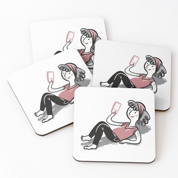 Item preview, Woman Laying Looking At Phone designed and sold by jasmineberry.