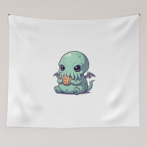 Item preview, Chibi Cthulhu Sticker | Cute Cosmic Horror Lovecraft Kawaii Monster designed and sold by StickyGuys.