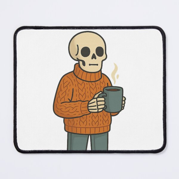 Item preview, Tired Skeleton Doing Its Best – Dark Humor Coffee Design designed and sold by Strange Comforts.