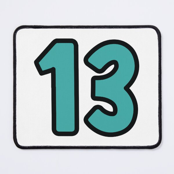 Item preview, Lucky Number 13 – Bold Swiftie Aesthetic Sticker designed and sold by jocelyndiebolt.