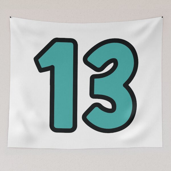 Item preview, Lucky Number 13 – Bold Swiftie Aesthetic Sticker designed and sold by jocelyndiebolt.