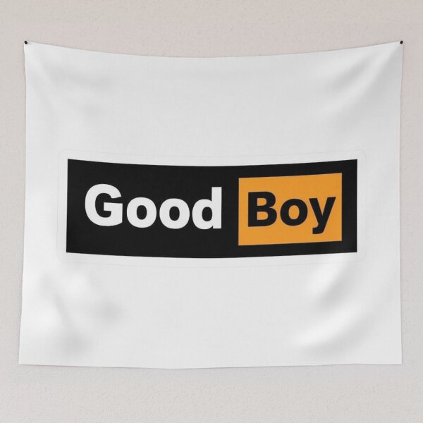 Item preview, Good Boy Typographic Emblem Design designed and sold by Rue Market.