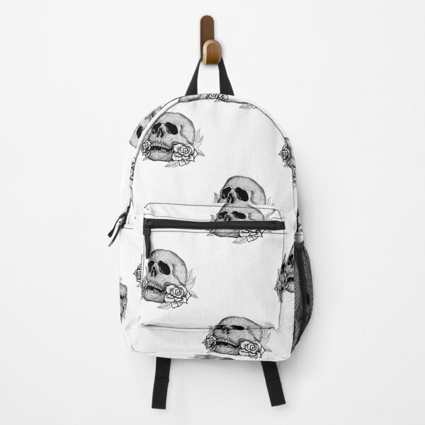 Item preview, Skull with roses designed and sold by InverseReaction.