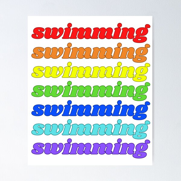 Item preview, Swimming Rainbow designed and sold by Stepadoda.