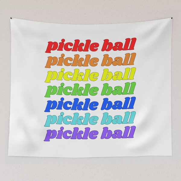 Item preview, Pickle Ball Rainbow designed and sold by Stepadoda.