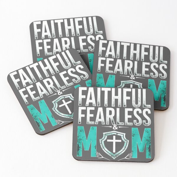 Item preview, Faithful Fearless Mom designed and sold by TheEmptyBottleStudio.