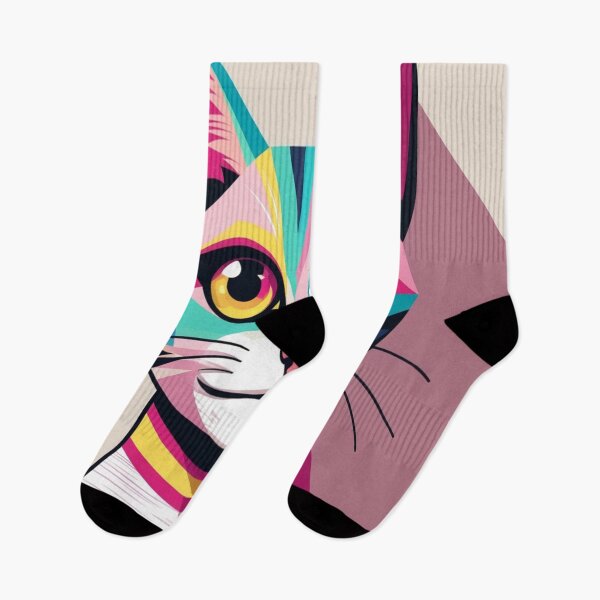 Item preview, Colorful cat designed and sold by saly55887.