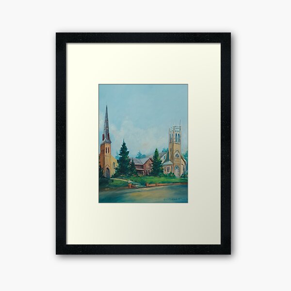 Item preview, Churches of Richmond Hill designed and sold by FairhurstArtGallery.