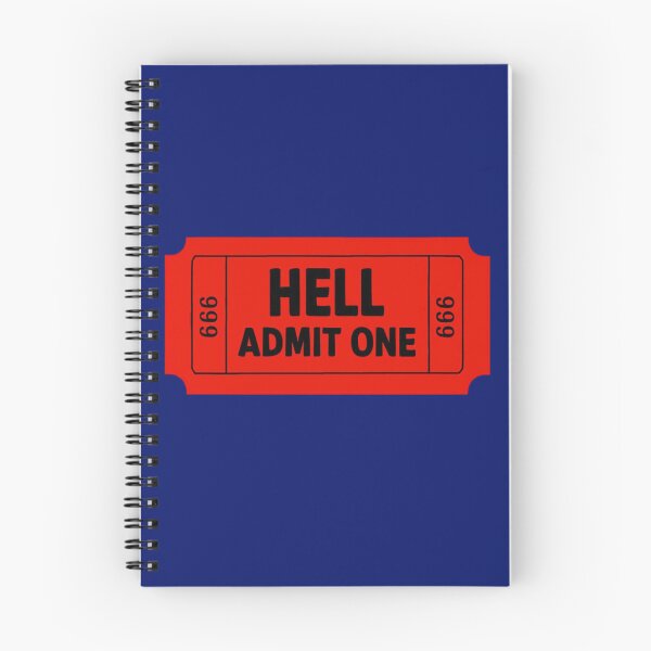 Item preview, Hell Admit One Ticket Design designed and sold by Rue Market.