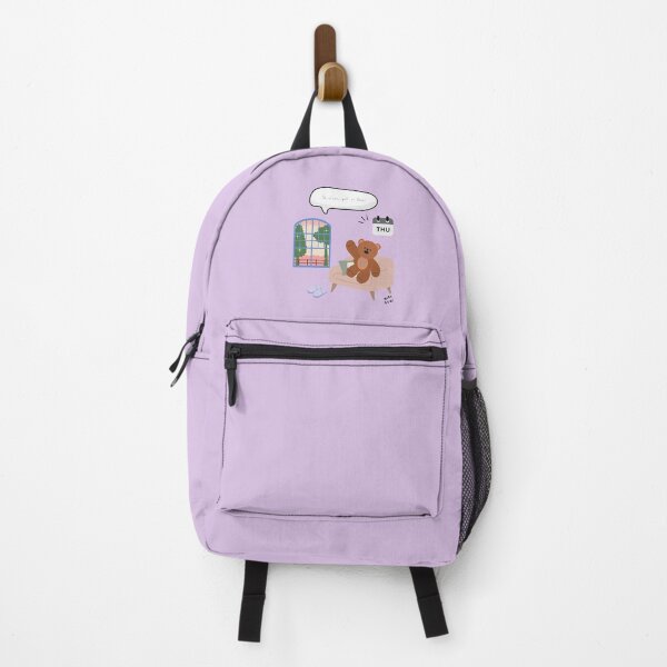 Item preview, So Close, Yet So Done | Mono Bear Weekly Mood Series ( Violet Background ) designed and sold by mintmono-studio.