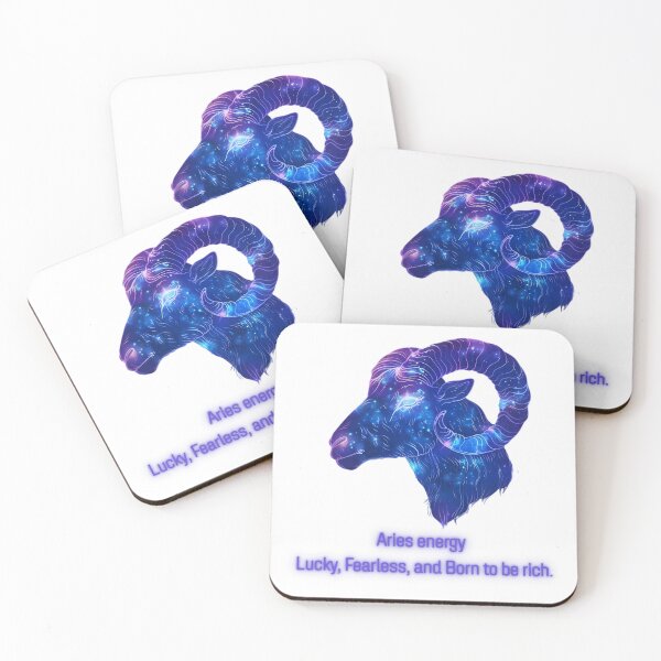 Item preview, Aries Energy – Lucky, Fearless, and Born to Be Rich (Zodiac Art) designed and sold by Valen1987.