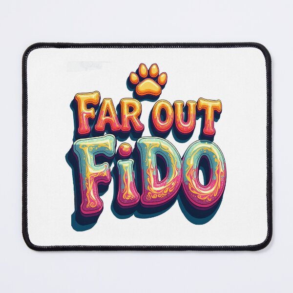 Item preview, Far Out Fido designed and sold by TheEmptyBottleStudio.