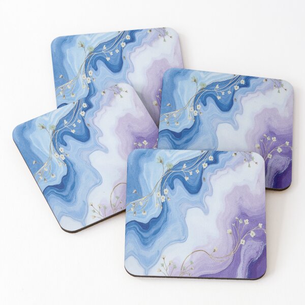 Item preview, Blue and purple waves designed and sold by saly55887.