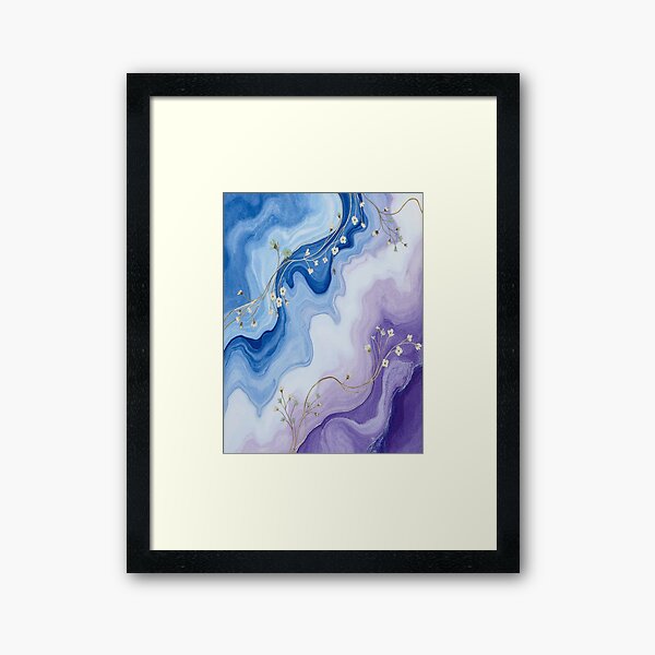 Item preview, Blue and purple waves designed and sold by saly55887.