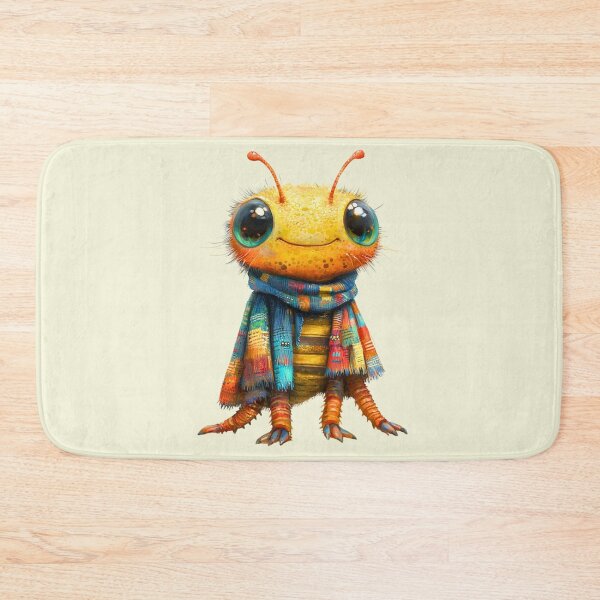 Item preview, Title: Cozy Centipede in Patchwork Scarf designed and sold by MYTHIC PEEL STICKERS.