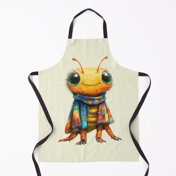 Item preview, Title: Cozy Centipede in Patchwork Scarf designed and sold by MYTHIC PEEL STICKERS.