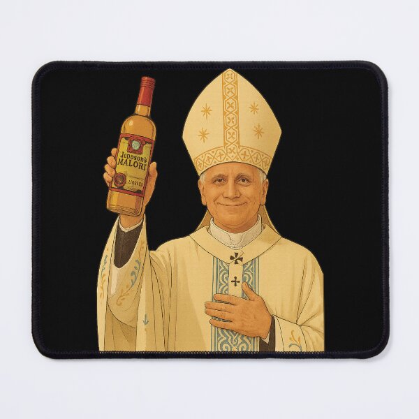 Item preview, Pope Leo Holy Malört – Jeppson’s Blessing Priest Meme Art designed and sold by jocelyndiebolt.