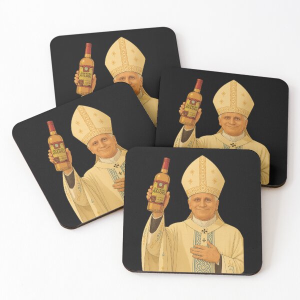 Item preview, Pope Leo Holy Malört – Jeppson’s Blessing Priest Meme Art designed and sold by jocelyndiebolt.