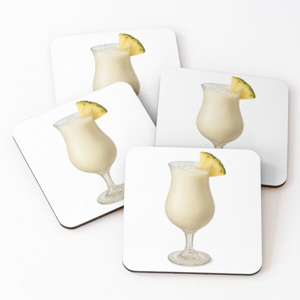 Item preview, Realistic Digital Piña Colada Drawing designed and sold by visualvibesss.